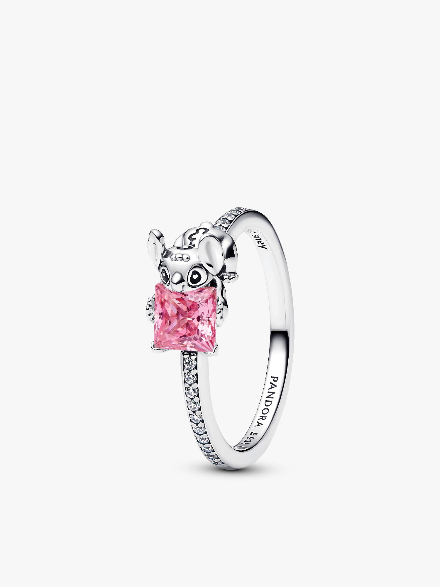 Anillo Gema y Stitch de Disney Rosa
