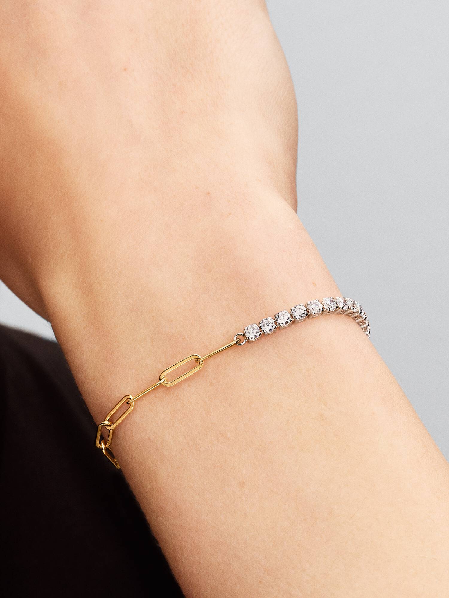 Pulsera Tenis y Eslabones