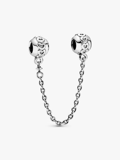 Charm de Cadena de Seguridad Banda de Corazones
