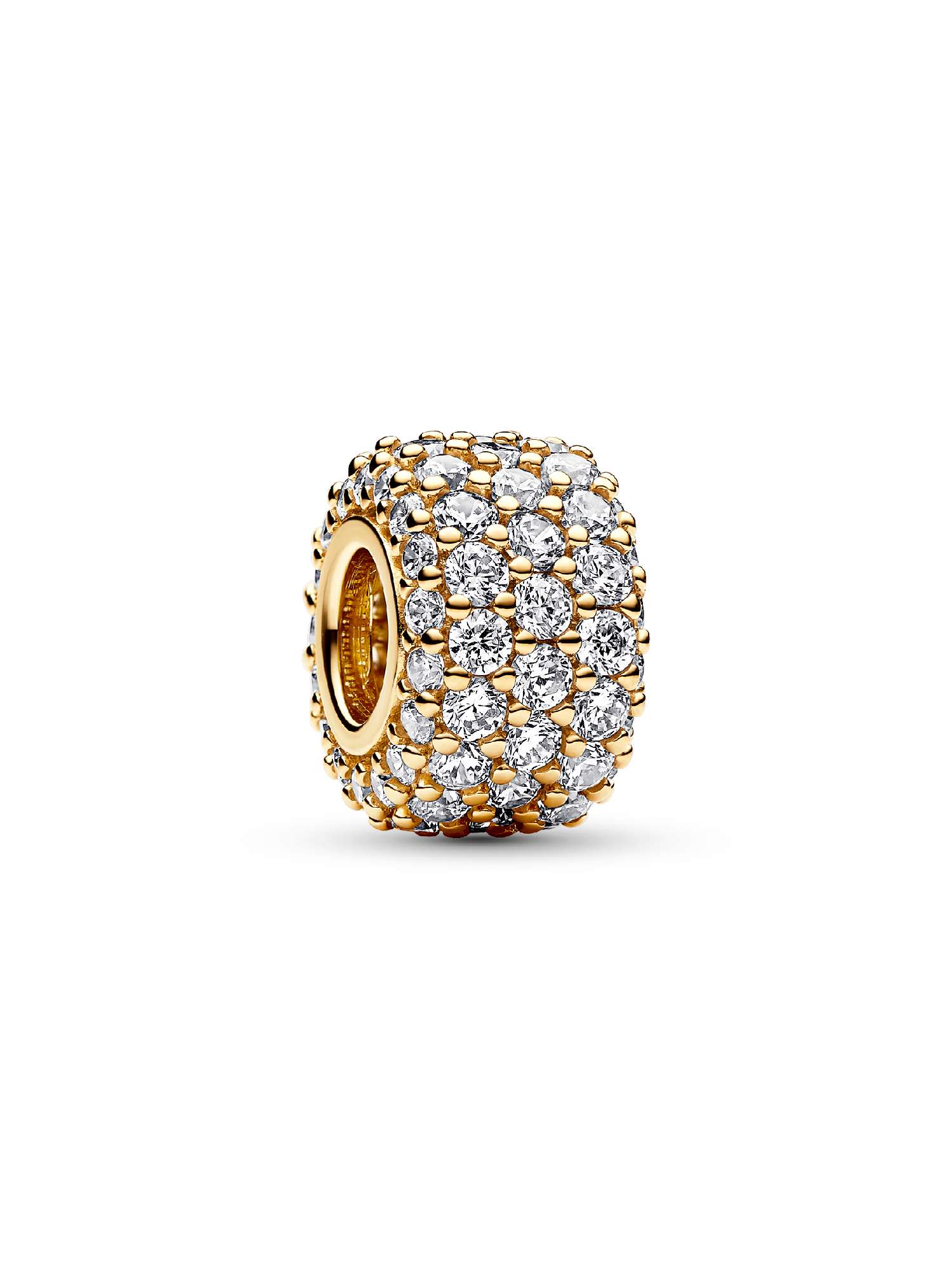 Charm Triple Fila Brillante en Pavé