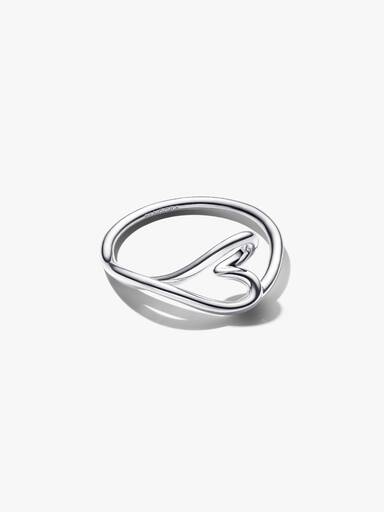 Anillo Corazón Pequeño Forma Orgánica