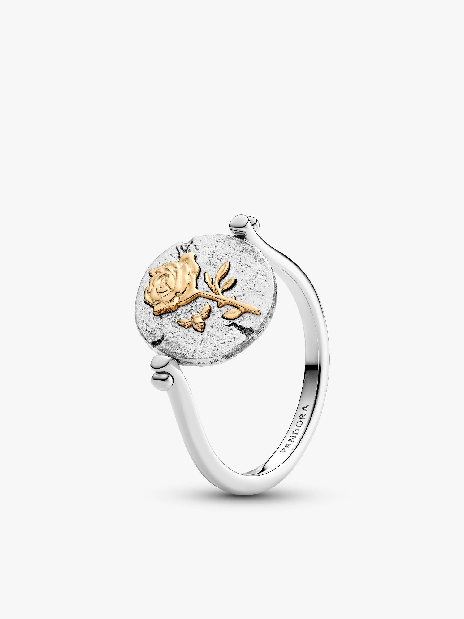 Anillo Medallón Reversible Rosa