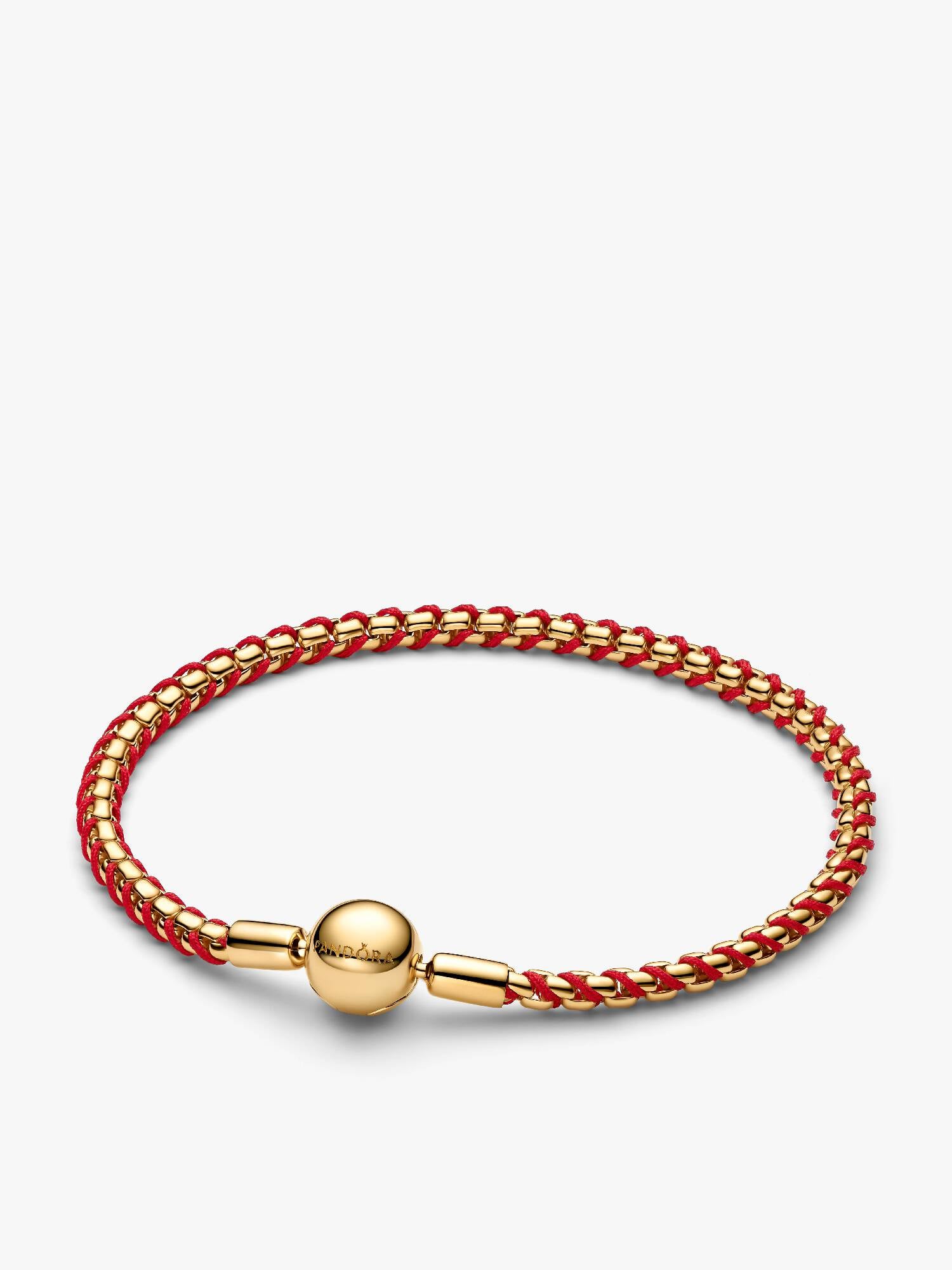 Pulsera Cadena Caja Cordón Rojo
