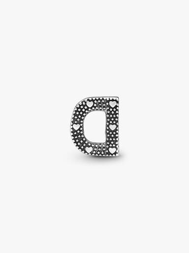 Charm en plata de ley Letra D