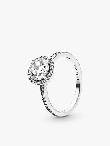 Conjunto de Anillos Halo redondo