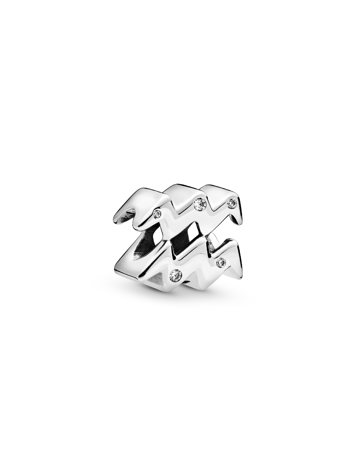 Charm Zodiaco Acuario Brillante