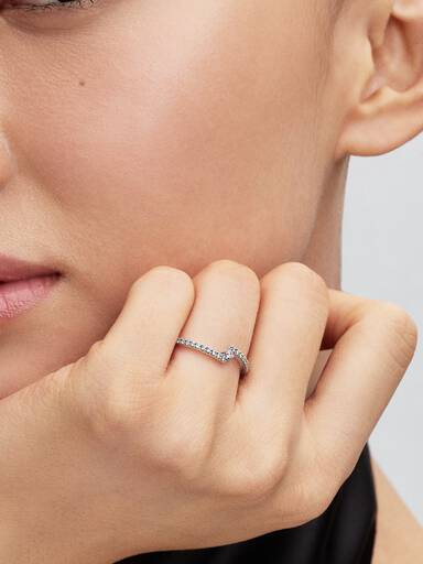 Anillo Abierto en Pavé Brillante