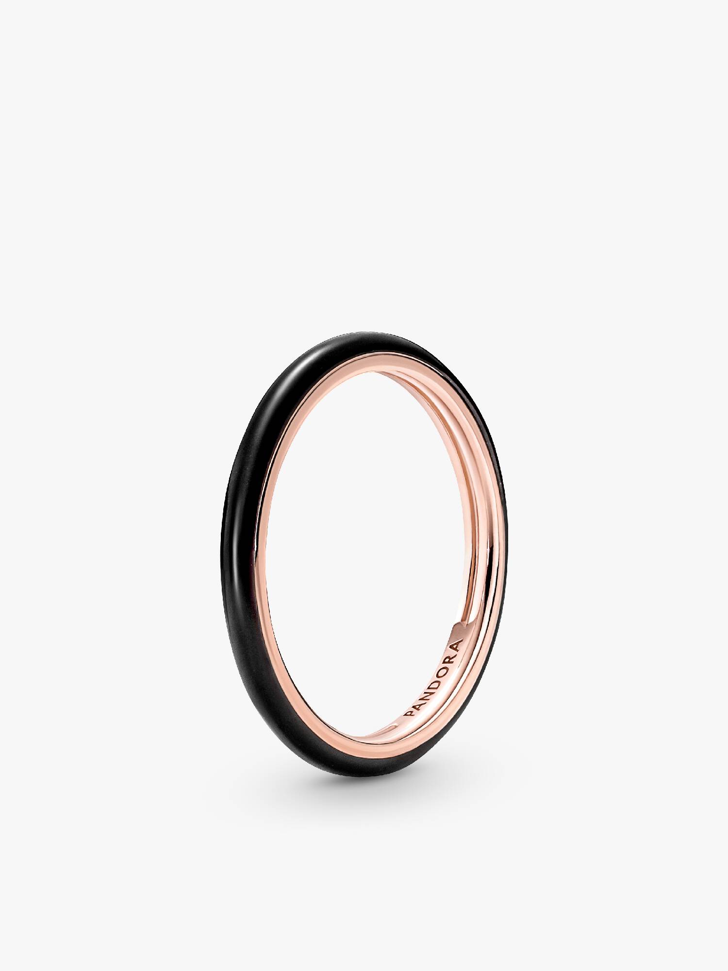 Anillo Esmalte Negro Pandora ME