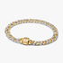 Pulsera de Cadena Cubana en Pavé Dos Tonos Pulsera de Cadena Cubana en Pavé Dos Tonos