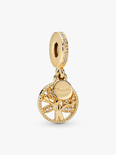 Charm Colgante Árbol Genealógico Brillante