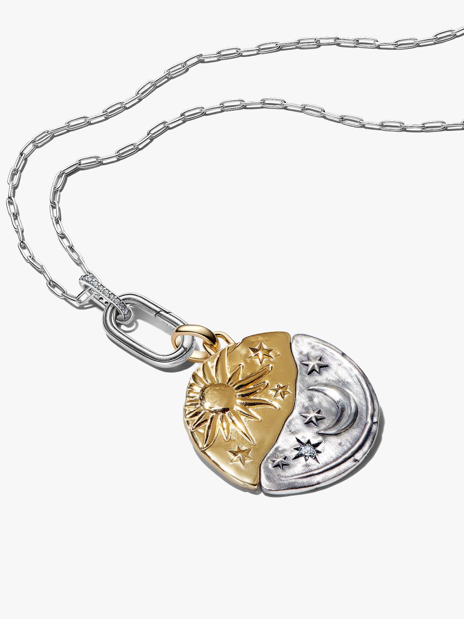Conjunto de regalo Collar Medallón XL Sol y Luna