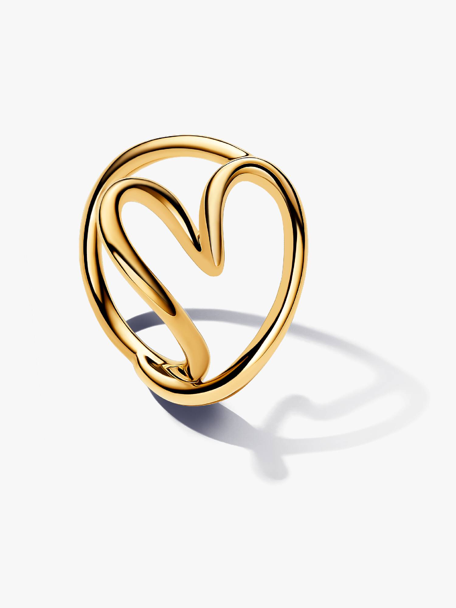 Anillo Corazón Forma Orgánica