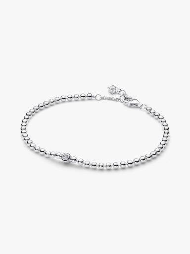 Pulsera Cuentas y Gemas Brillantes