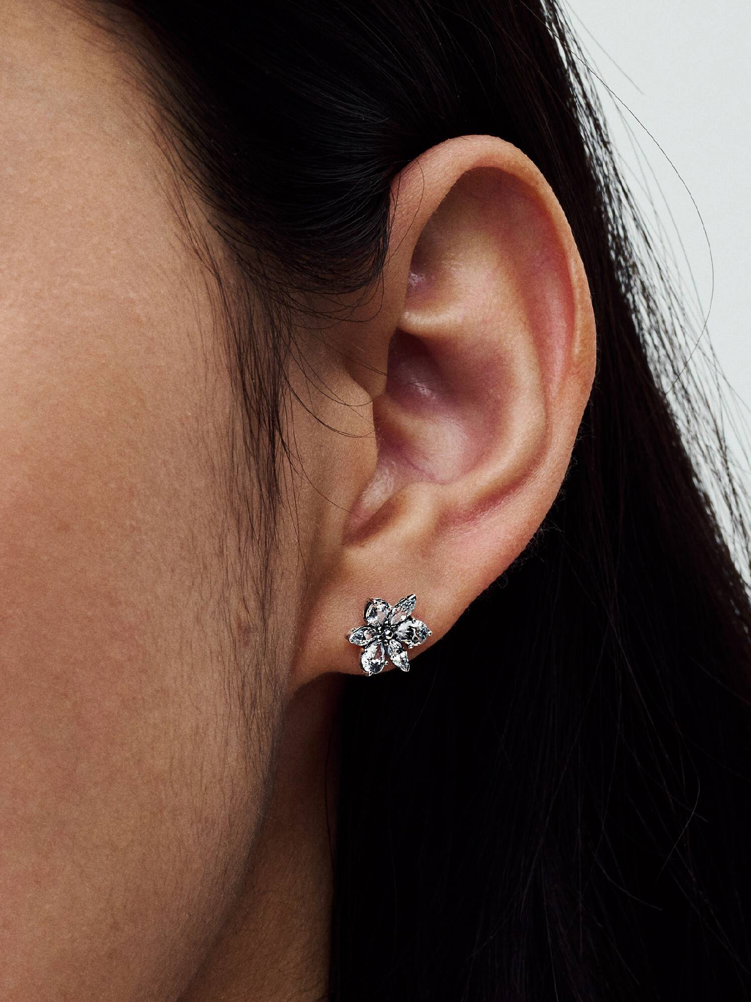 Pendientes de Botón Herbario Brillante