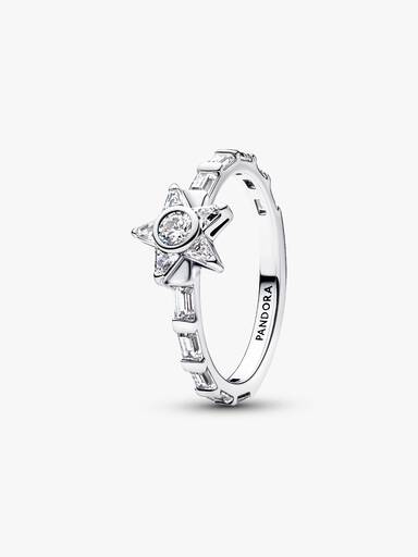 Anillo Baguette Estrella Brillante