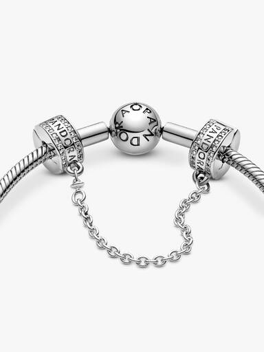 Charm de Clip Cadena de Seguridad Logotipo