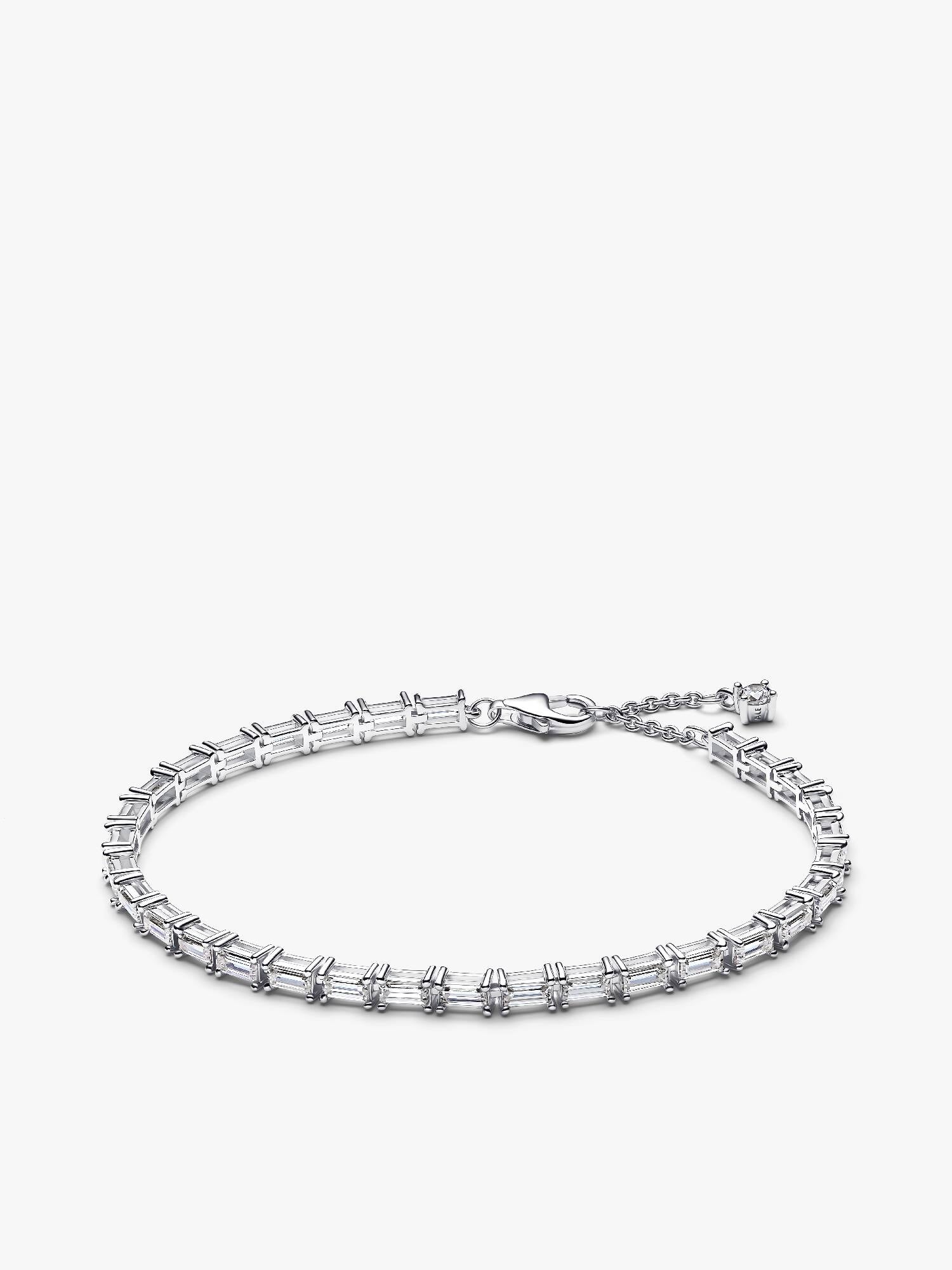 Pulsera de Tenis Baguette Brillante