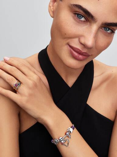 Pulsera de Cadena de Serpiente con Cierre Corazón Facetado Grabable