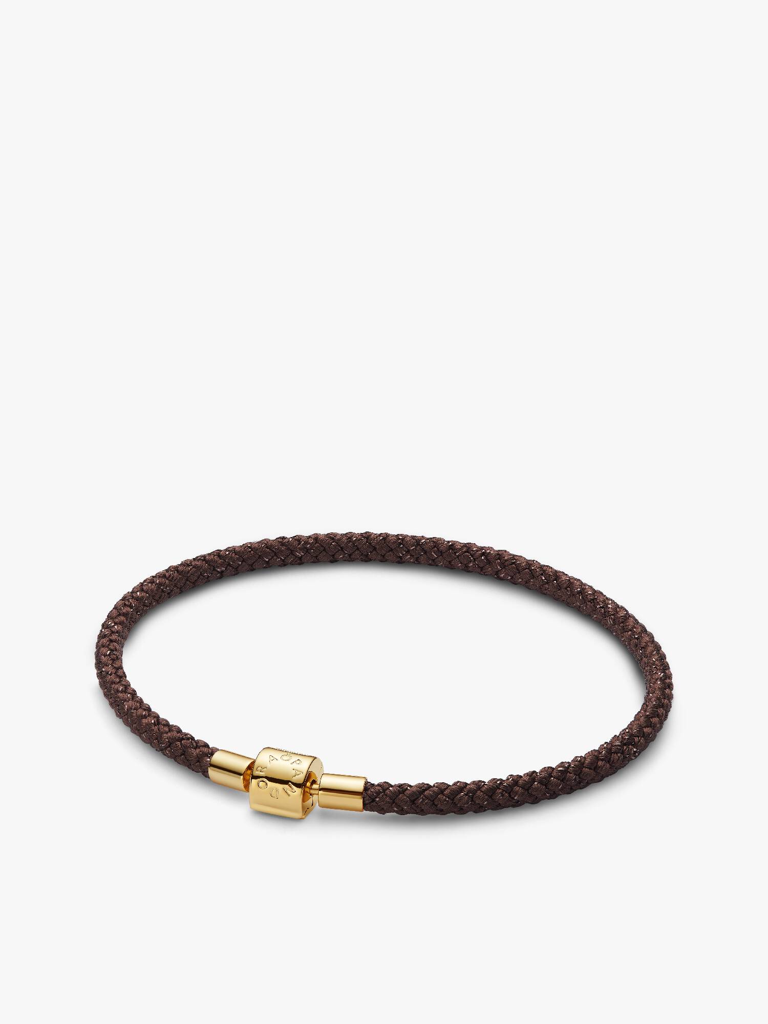 Pulsera Cordón Marrón Brillante