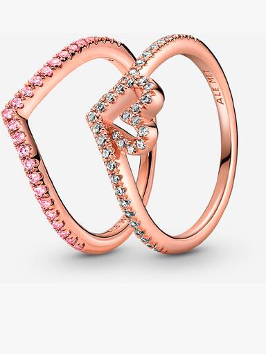 Conjunto de Regalo Wishbone Rosa Brillante