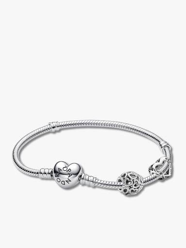 Conjunto de Regalo Pulsera Corazón Moments y Charms Amor Eterno