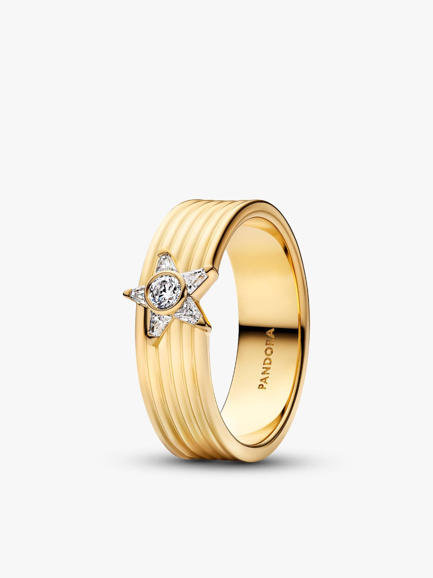 Anillo Banda Ancha Estrella Fugaz Brillante