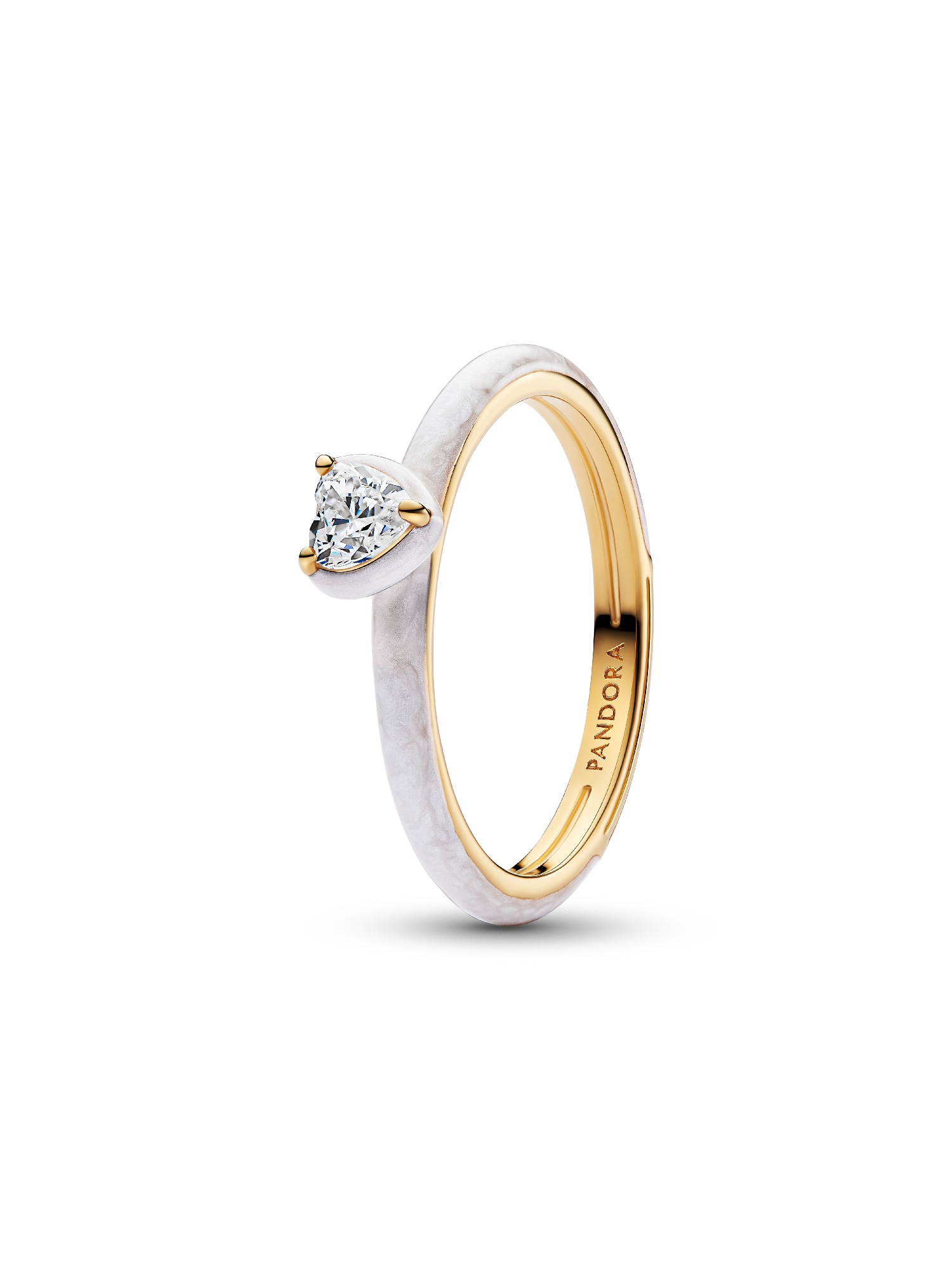 Anillo Corazón Chakra Blanco