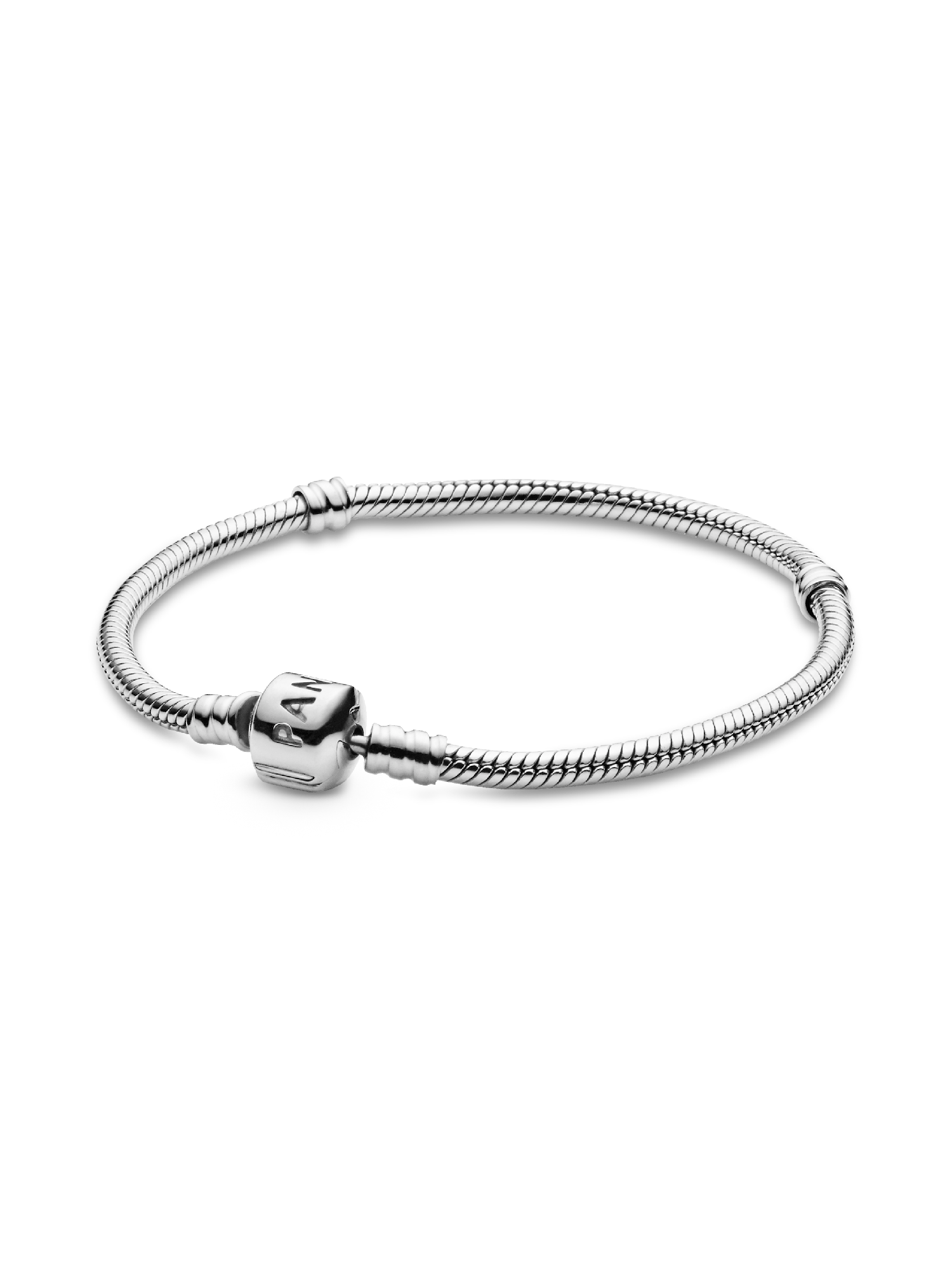 Pulsera Pandora Moments Cadena de Serpiente con Cierre de Barril