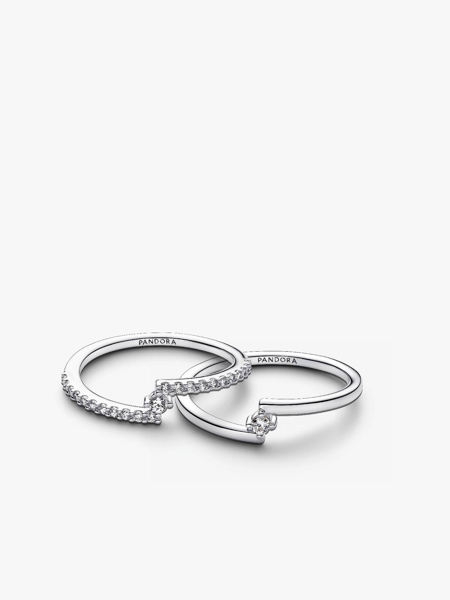Conjunto de regalo Anillos Abiertos Brillantes