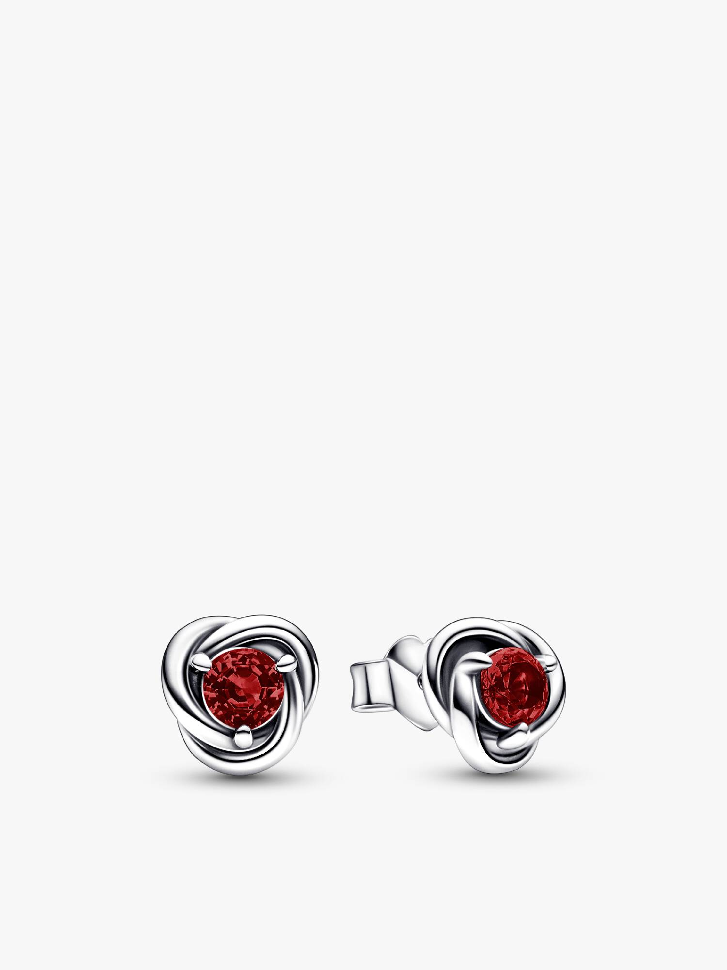 Pendientes de botón Círculo Eternity Enero