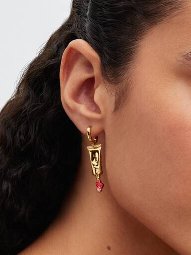 Pendiente de aro Colgante Tubo Maquillaje de Pat McGrath