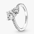 Anillo con un recubrimiento de oro de 14k Corazón Doble Brillante Anillo con un recubrimiento de oro de 14k Corazón Doble Brillante