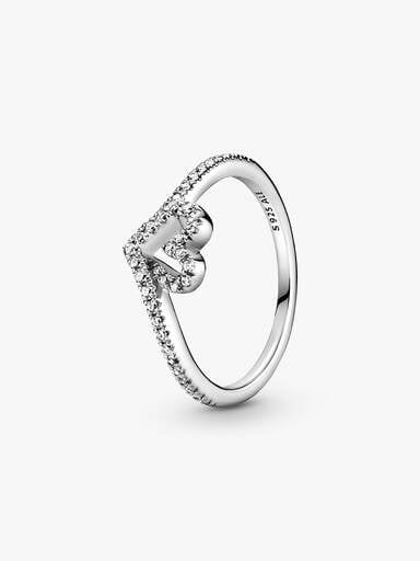 Anillo Corazón Espumoso Brillante