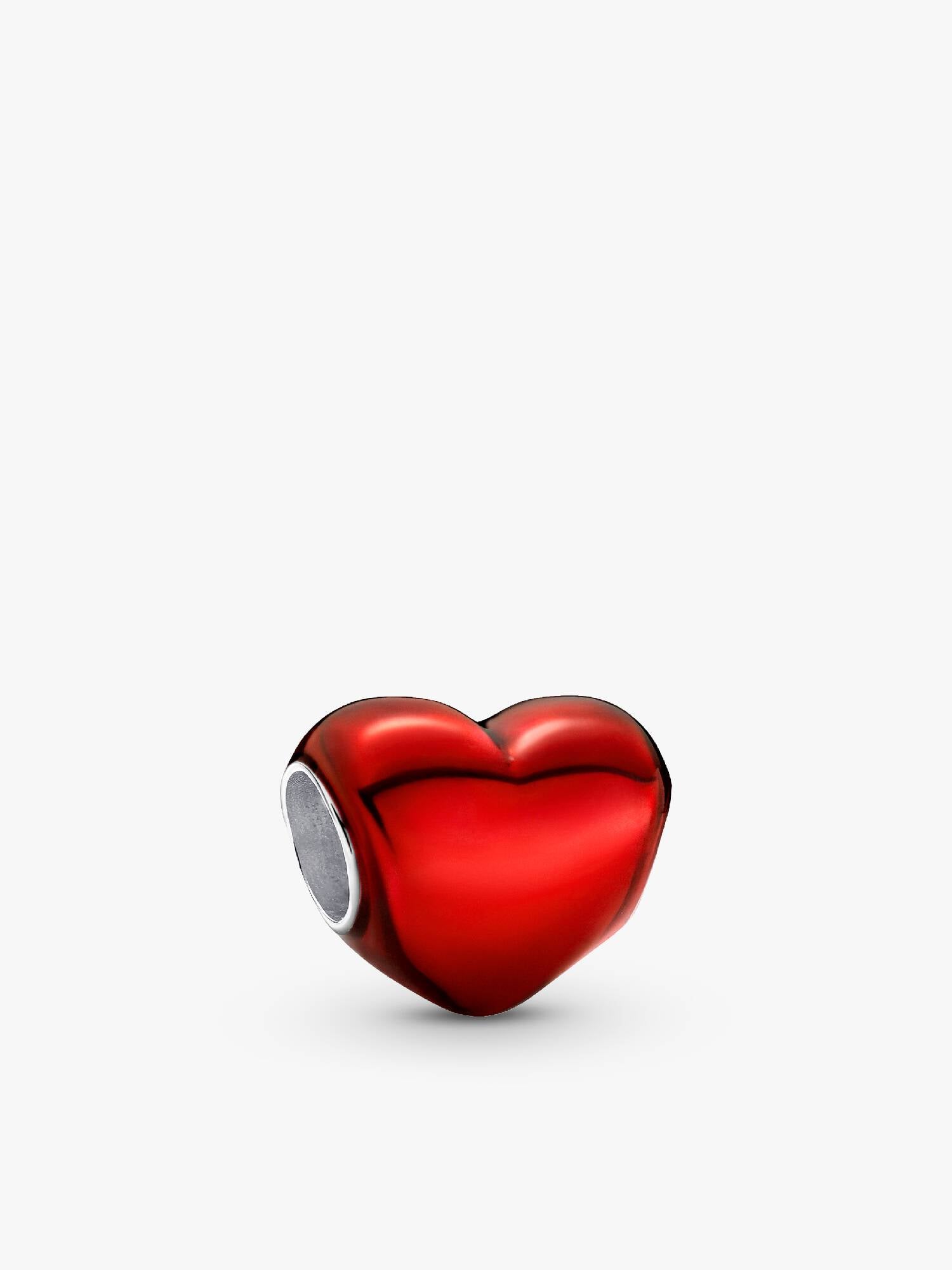 Charm Corazón Rojo Metálico