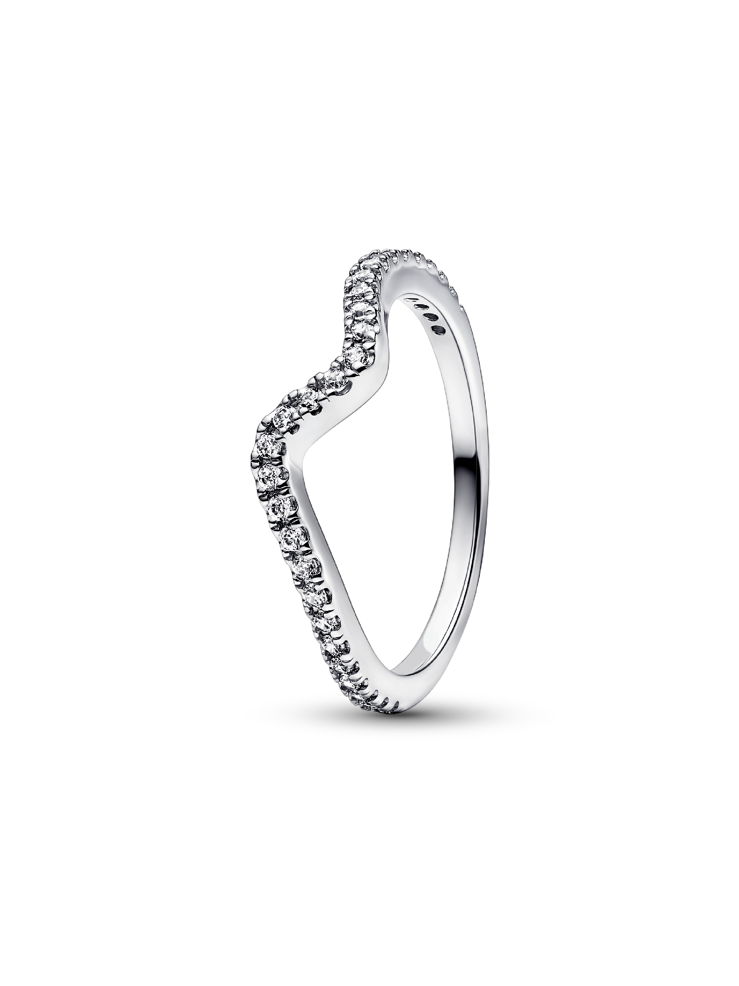 Anillo Onda Brillante