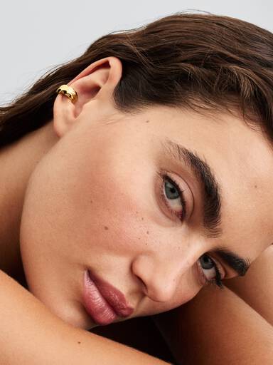 Pendiente Ear Cuff Ondulado