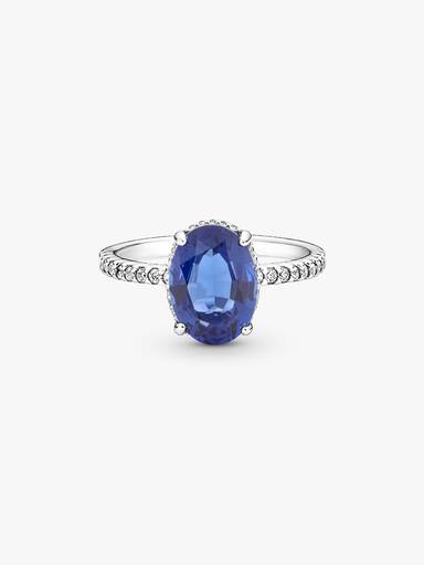 Anillo de compromiso Halo Brillante