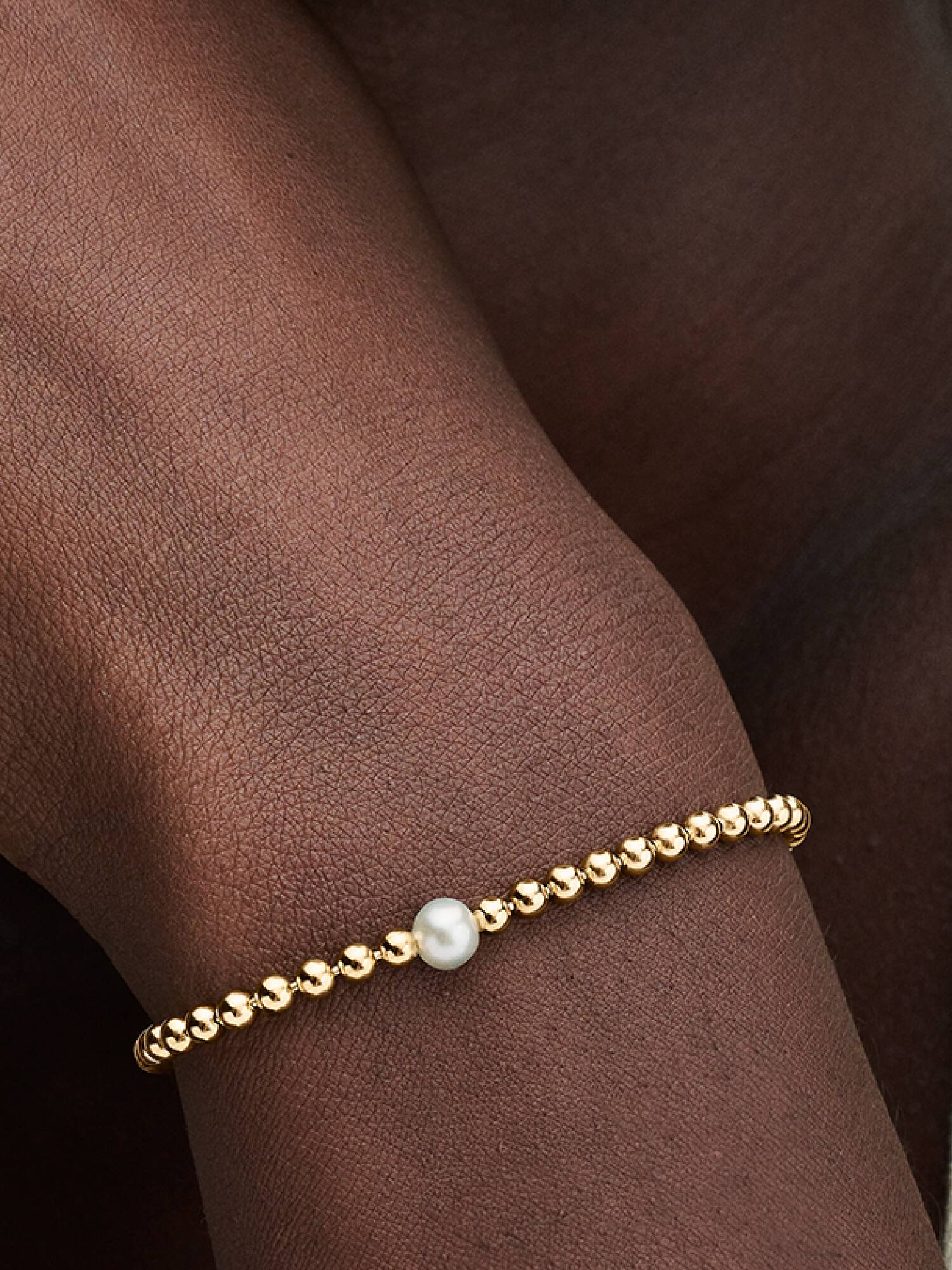Pulsera Perlas Cultivadas de Agua Dulce Tratadas y Esferas