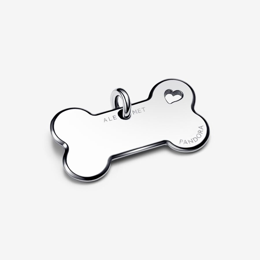 Selección conjunta Hacia dedo índice Placa para Collar de Mascota Hueso de Perro | Pandora ES