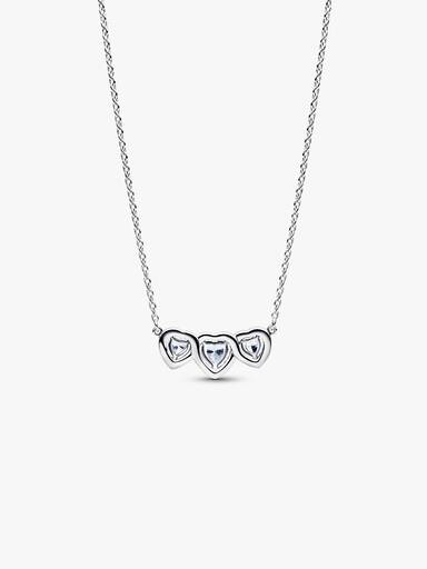 Collares Triple Halo Corazón
