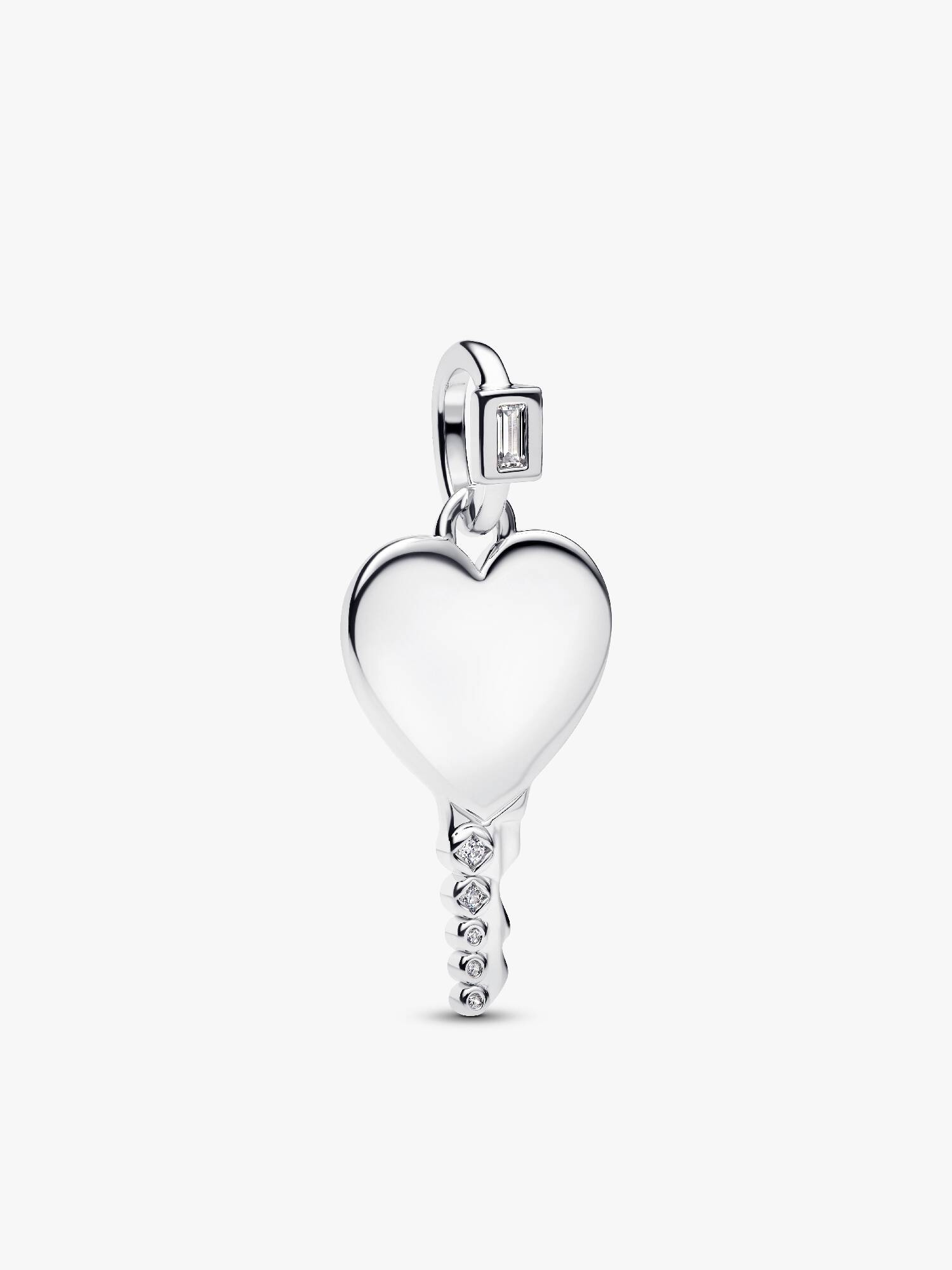 Colgante Etiqueta Grabable Llave Corazón