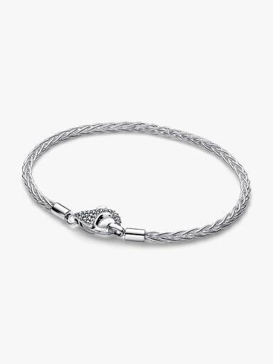 Pulsera Moments Cadena de Espiga con Cierre en Pavé