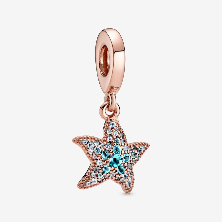 Charm Colgante Estrella de Mar Brillante image number 0