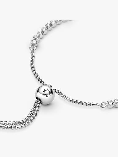 Pulsera de Tenis Deslizante Brillante