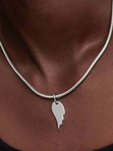 Colgante Etiqueta Ala de Ángel Grabable