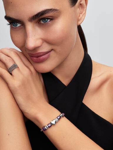 Charm Mini Huella Morada