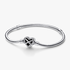 Pulsera de Cadena de Serpiente con Cierre de Corazón Infinito Brillante Pulsera de Cadena de Serpiente con Cierre de Corazón Infinito Brillante
