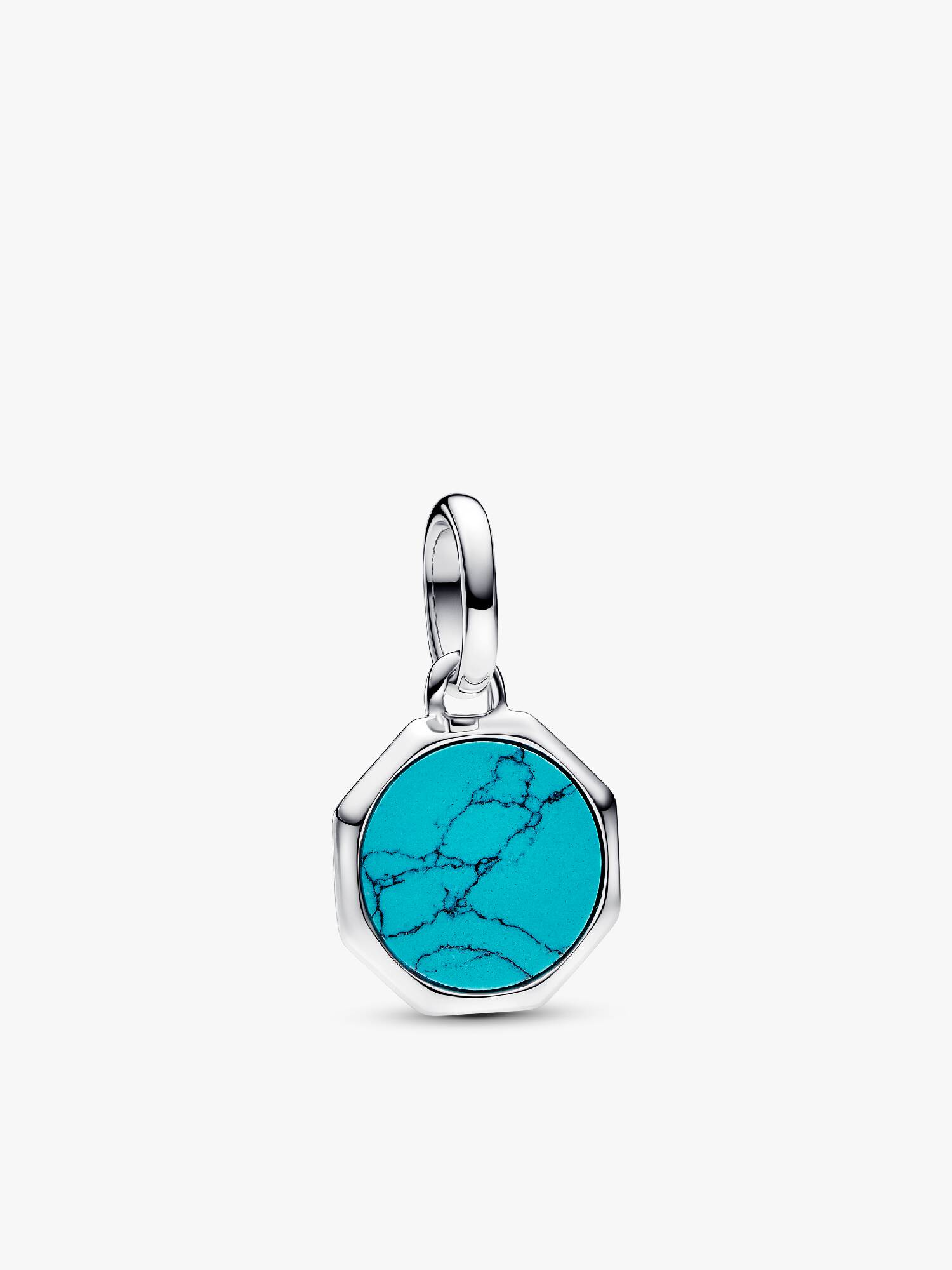 Charm Mini Medallón Grabable Pandora ME Turquesa