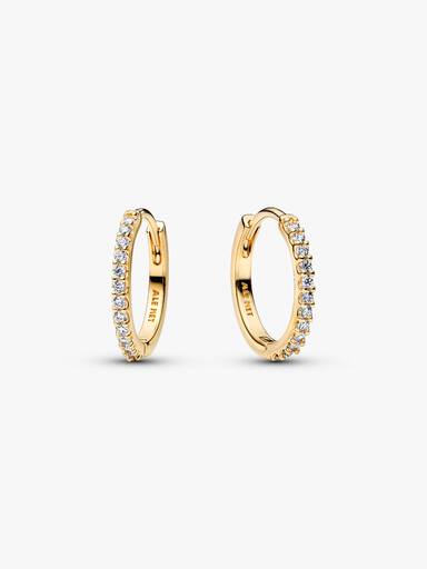Pendientes de aro Mini Brillantes
