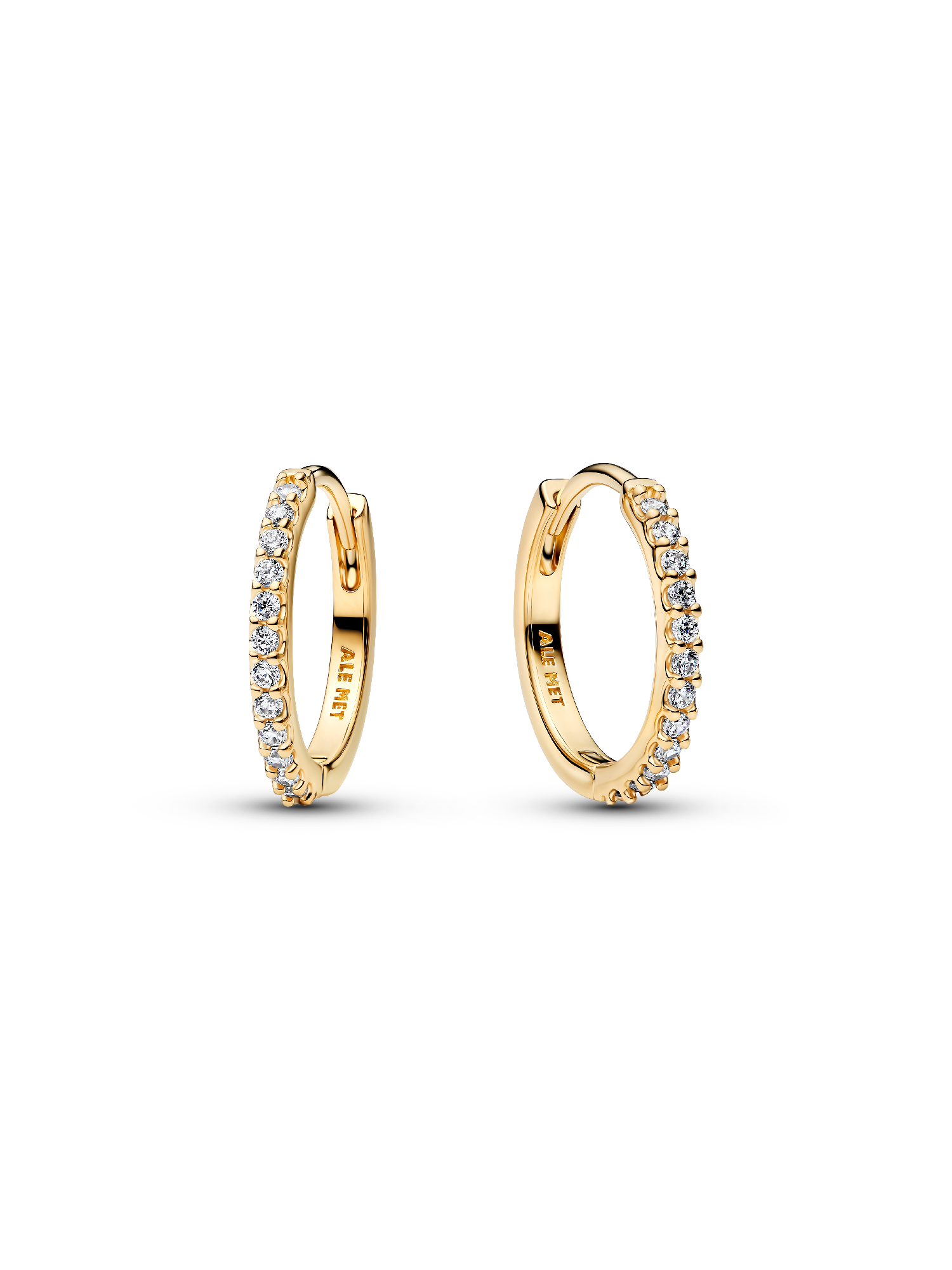 Pendientes de aro Mini Brillantes